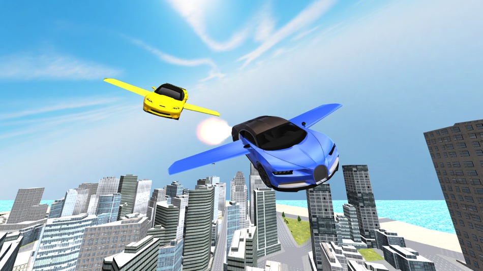 #7. Flying Car Racing Simulator (iOS) 由: freeonlinegames.com