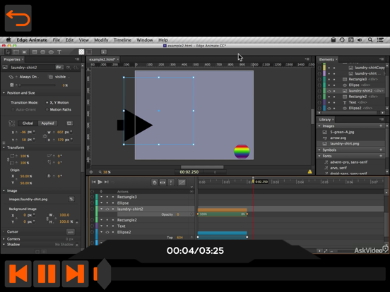 Screenshot #6 pour Intro Course For Edge Animate