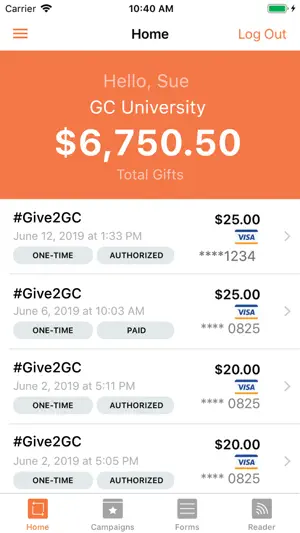 GiveCampus Connect screenshot 1