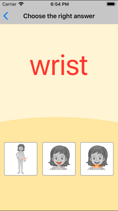 The Human Body. Learning Cards Screenshot