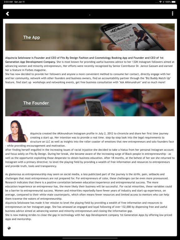 AKAnundrum iPad screenshot 2 - Business app