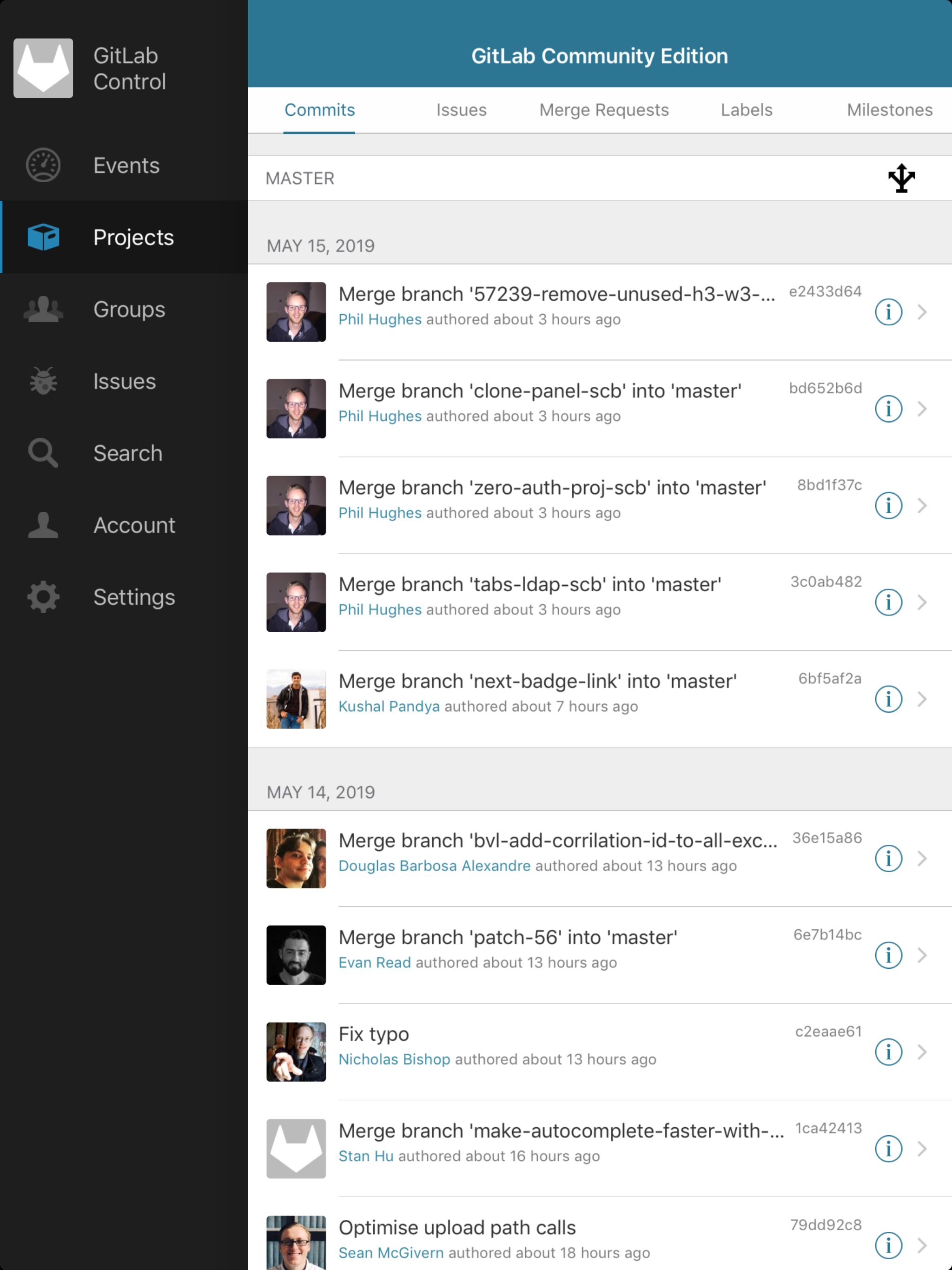 Control for GitLab