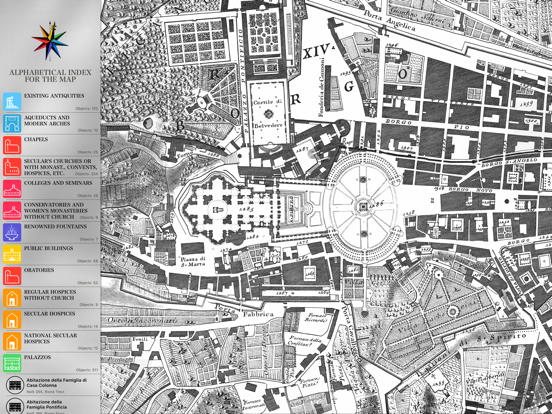 Nolli - Navigate Rome in 1748 iPad screenshot 6 - Travel app