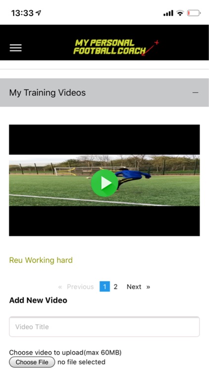 MyPersonalFootballCoach