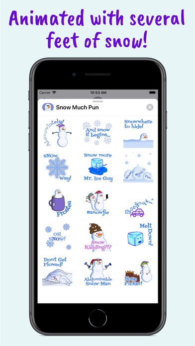 Snow Much Pun Stickers screenshot 3