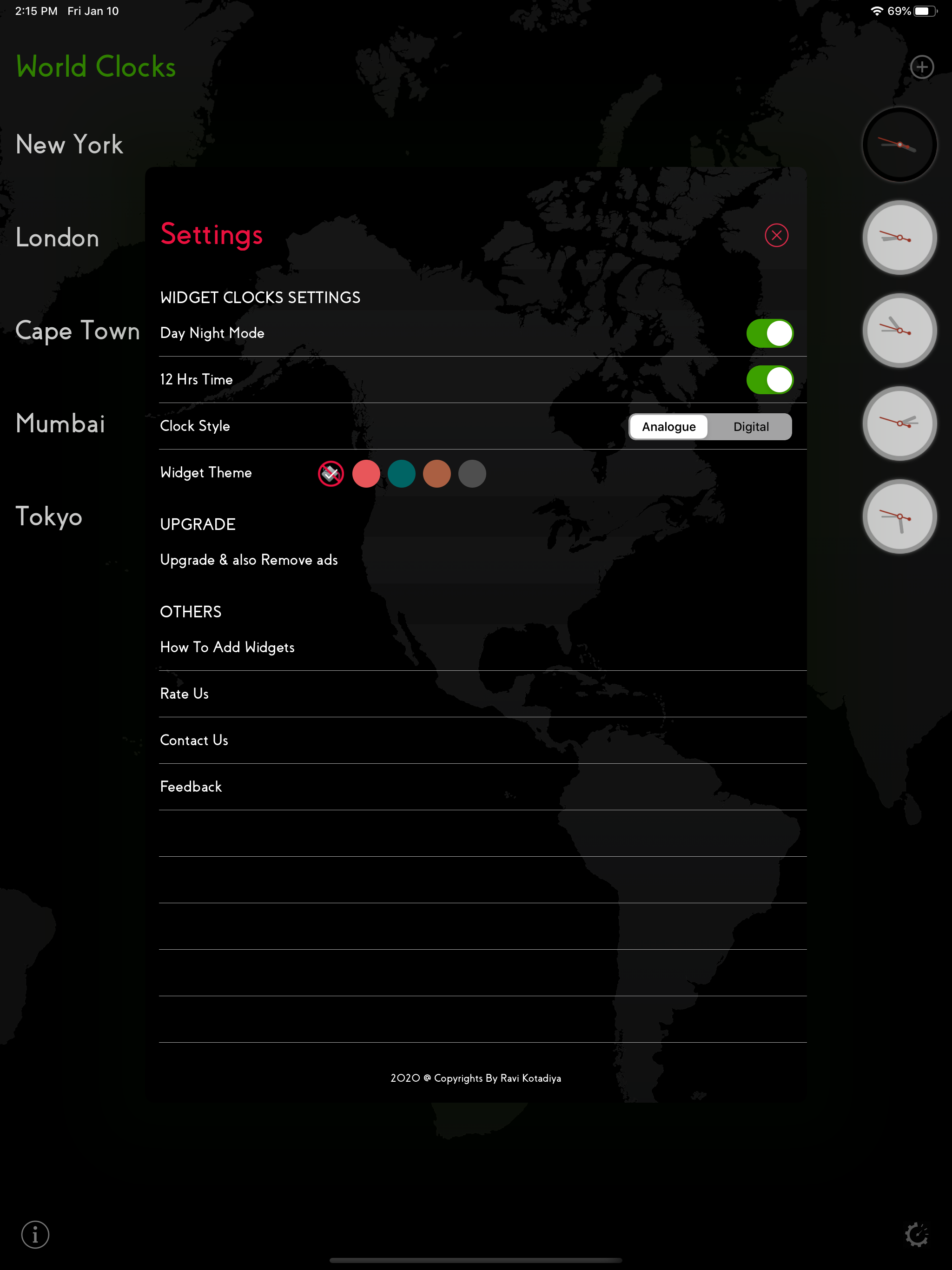 World Clocks - Widget screenshot 13