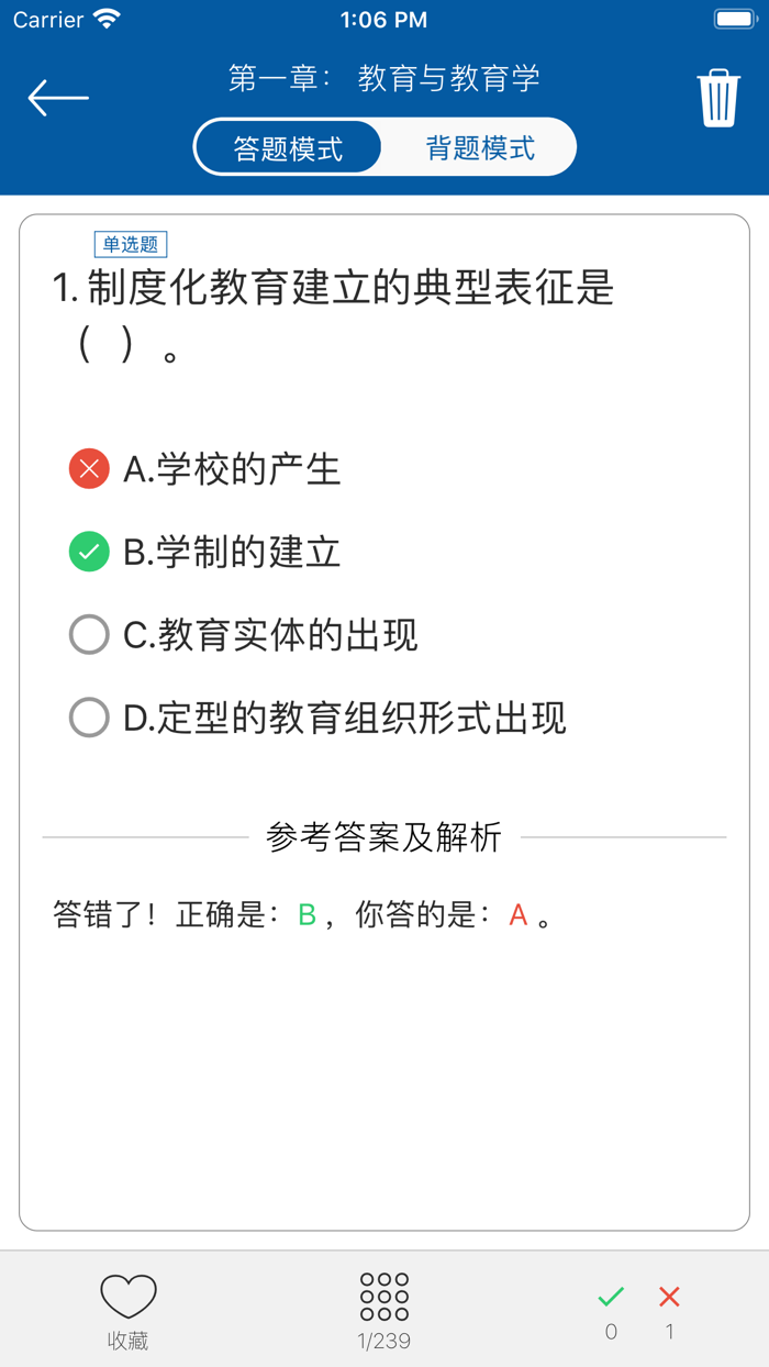 教育学同步题库及知识要点专题