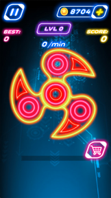 Finger Spinner: Glow by Hand screenshot