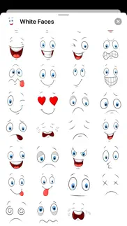 white smiley emoji stickers iphone screenshot 2