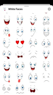white smiley emoji stickers iPhone Captures Décran 2