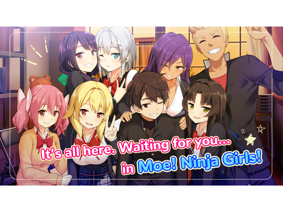 Moe! Ninja Girls: Visual Novel iPad app afbeelding 10