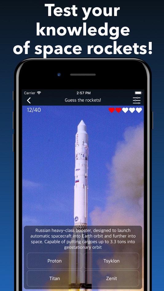#4. Spaceships And Spacecraft Quiz (iOS) By: Evgenii Viushkov