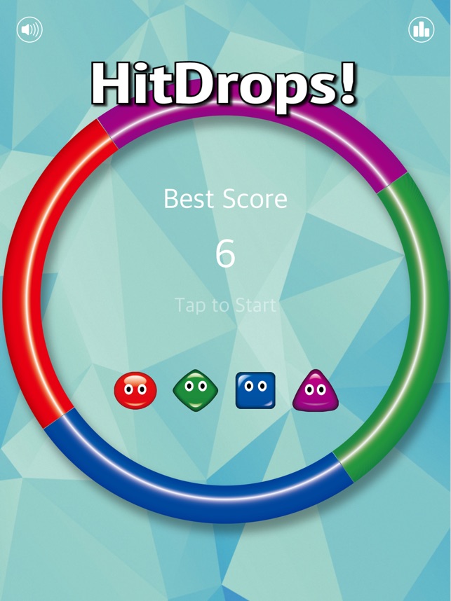 ‎HitDrops - 反射测量游戏 -