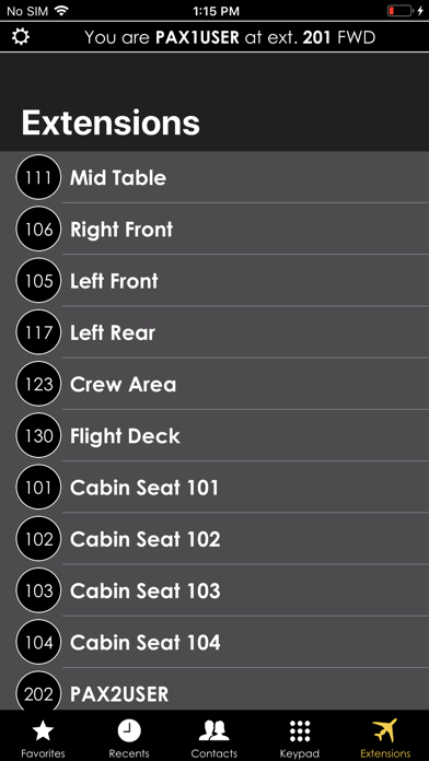 Bombardier Cabin Call iPhone screenshot
