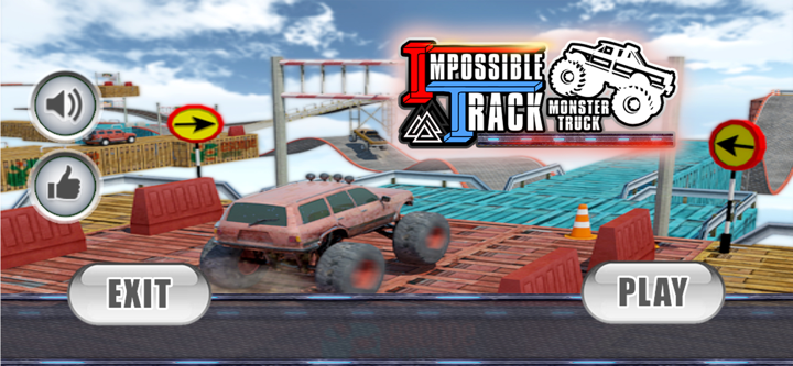 Impossible Road Monster Truck screenshot 1