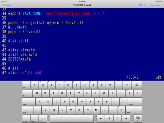 Screenshot #4 pour TinyTERM Enterprise AS