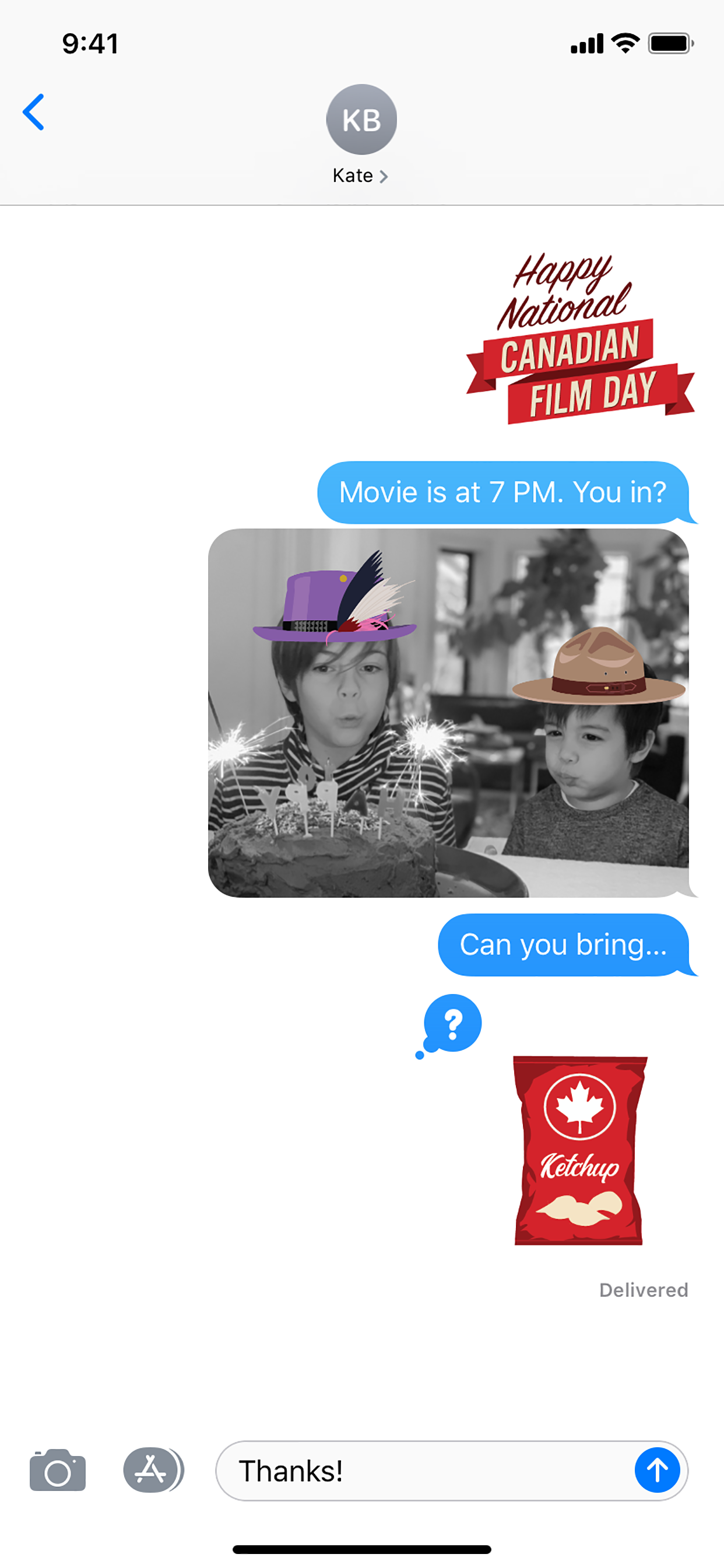 Canadian Film Day Stickers screenshot 2