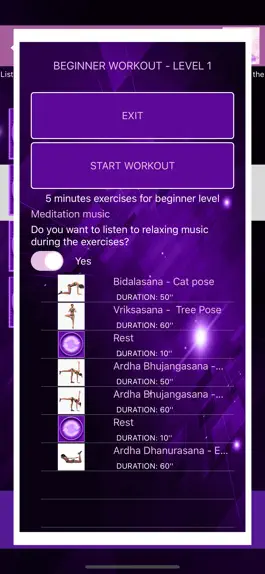 Game screenshot Yoga for beginners at home hack