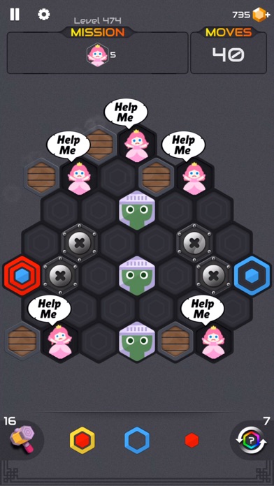 Screenshot #3 pour Zombie Blast : Puzzle Hexa