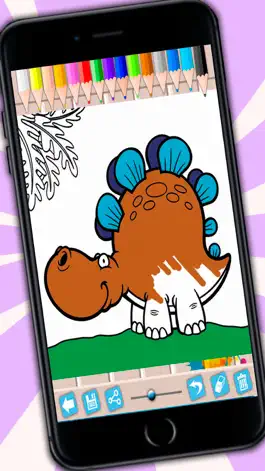 Game screenshot Dinosaurs Coloring Pages Game hack