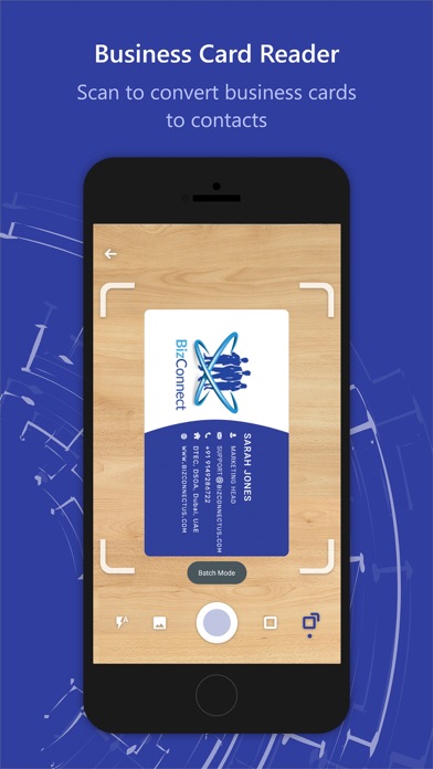 BizConnect Card Scanner Screenshot