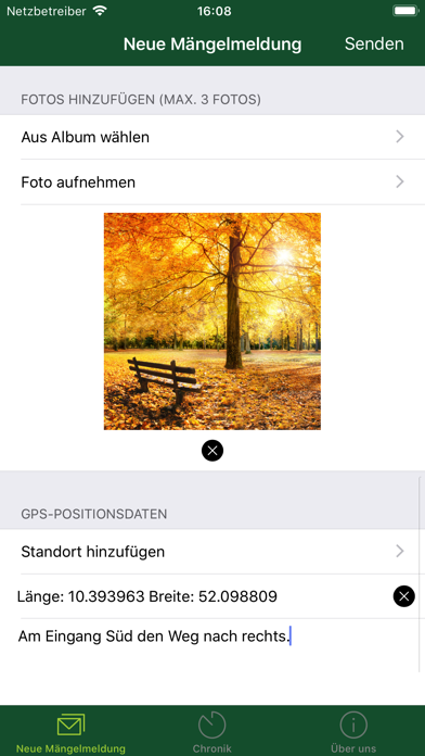 Melde-App Stadt Salzgitter Screenshot