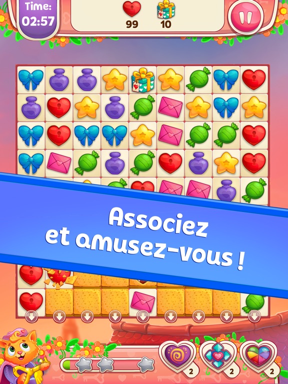 Screenshot #4 pour Sweet Hearts Match 3