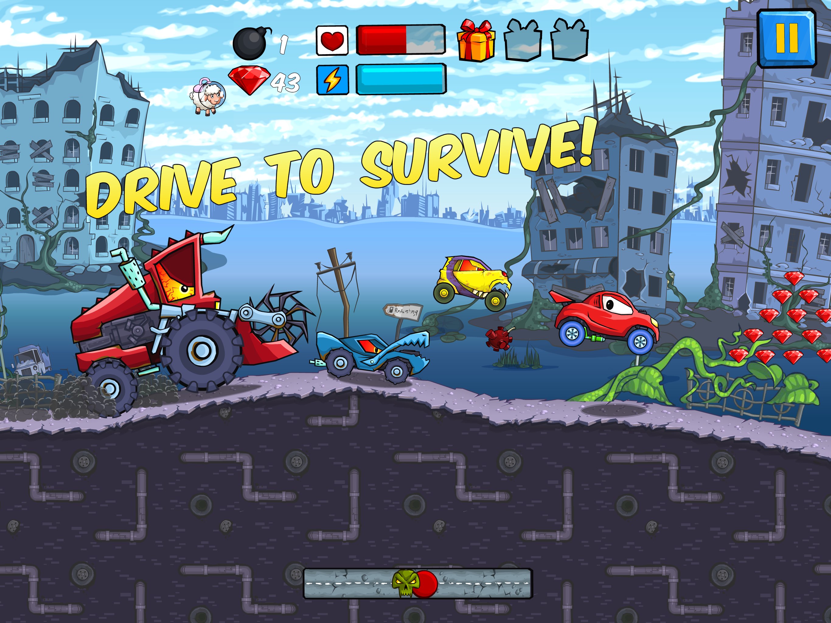 Car Eats Car - Apocalypse Race 截图 3