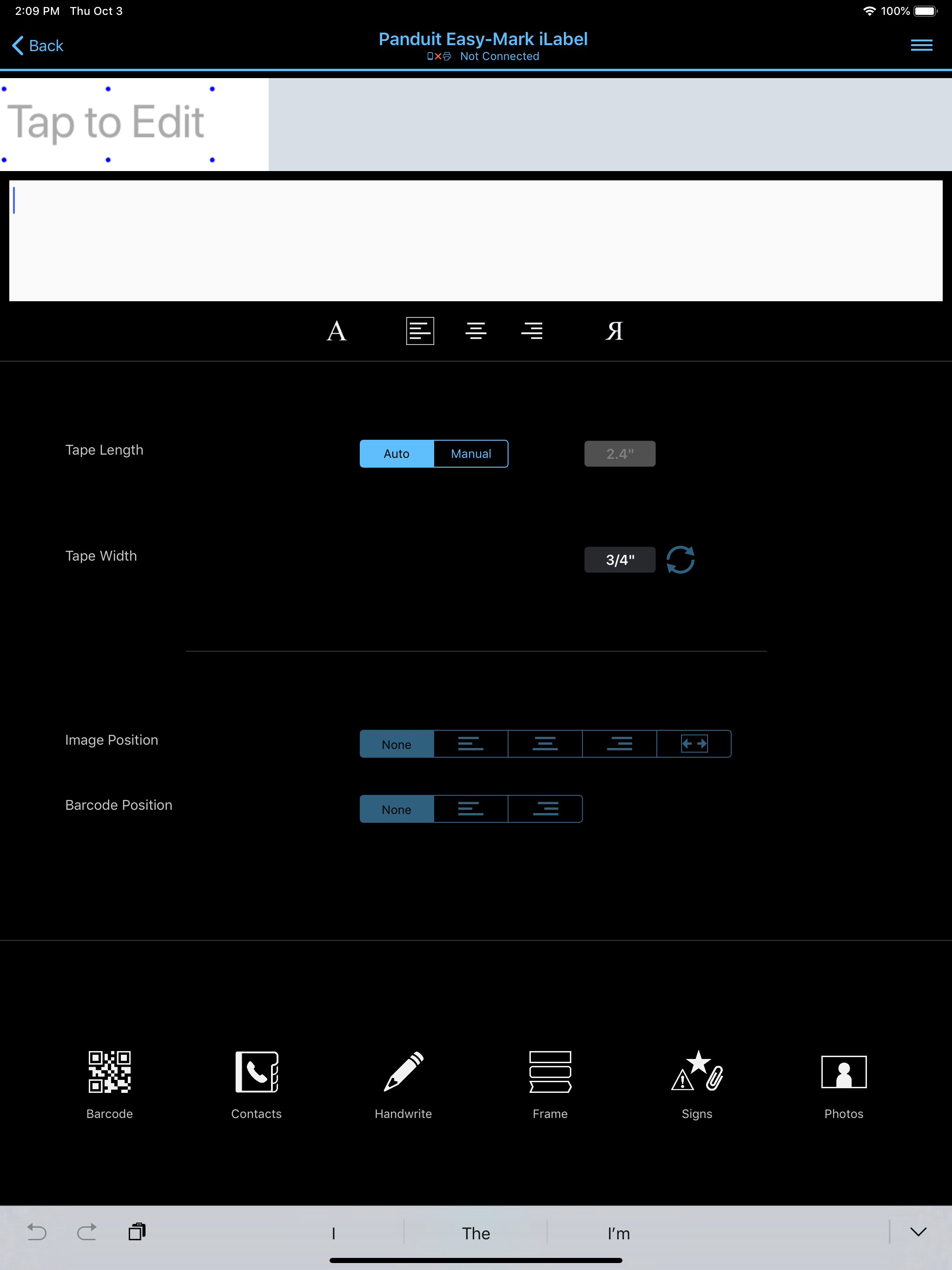 Panduit Easy-Mark iLabel