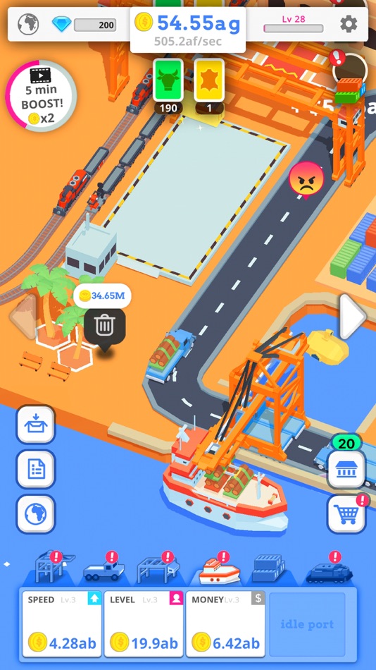 #3. Idle Port - Sea game (iOS) 由: Gismart