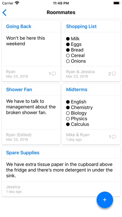 Screenshot #2 pour GroupNote - Shareable Notes