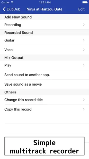 DubDub recorder screenshot 1