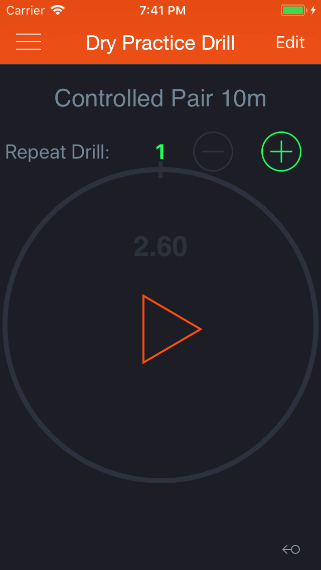 Dry Practice Drill