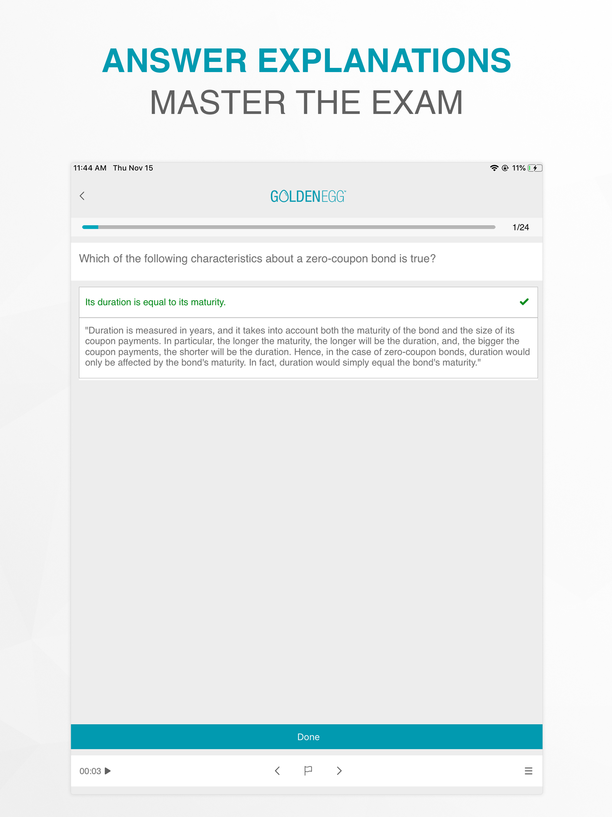 Golden Egg CFA® Exam Level 2 screenshot 8