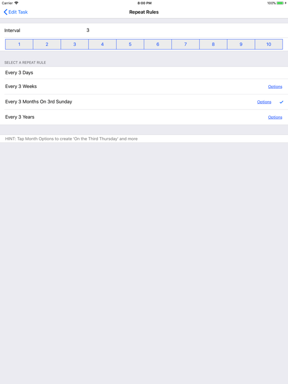 Screenshot #5 for ezTasks: ToDo & Calendar in 1
