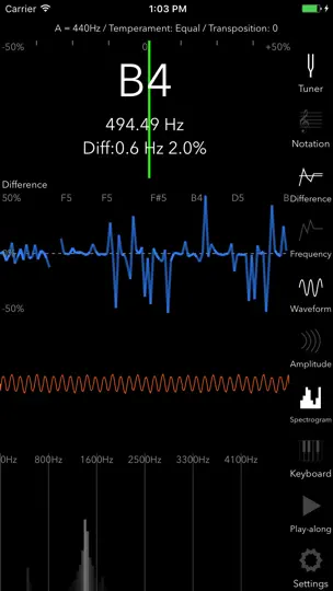 Capture d'écran de PitchCenter sur iPhone 1