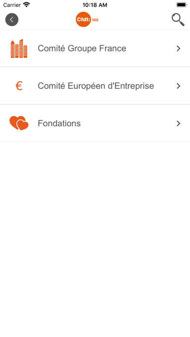 CFDT ENGIE Screenshot