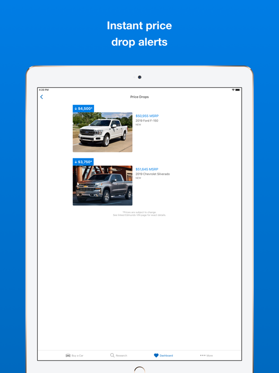 Edmunds - Shop Cars For Sale iPad screenshot 9 - Shopping app