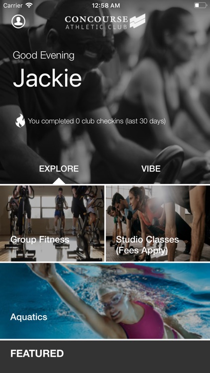 Concourse Athletic Club App