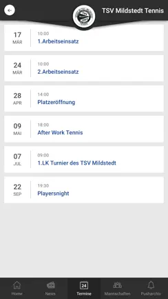 TSV Mildstedt Tennis iPhone image 3