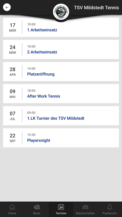 Screenshot #3 pour TSV Mildstedt Tennis