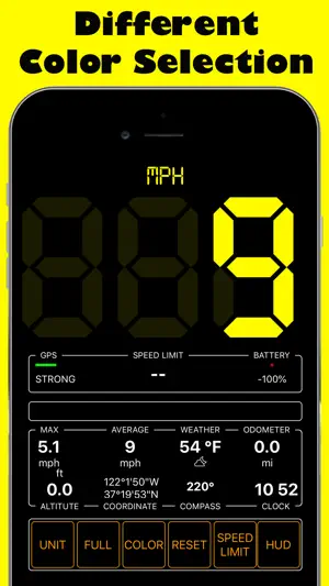 GPS Speedmeter mph kmh screenshot 2