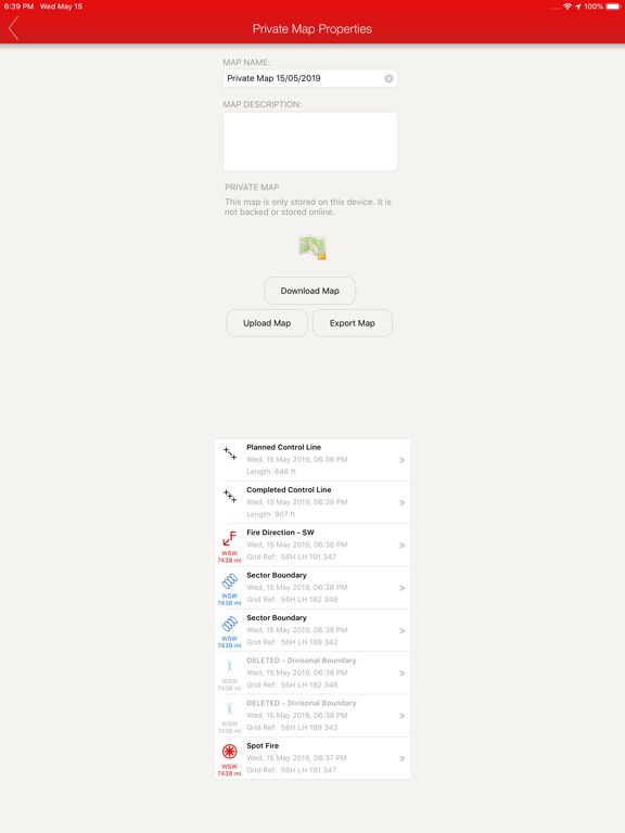 FireMapper Enterprise iPad screenshot 6 - Navigation app