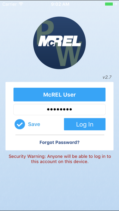 App screenshot