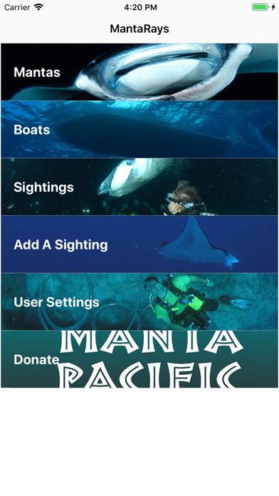 Screenshot #1 pour Manta Ray Tracker