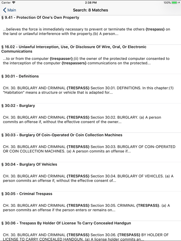 Screenshot #5 pour TX Penal Code 2024 - Texas Law
