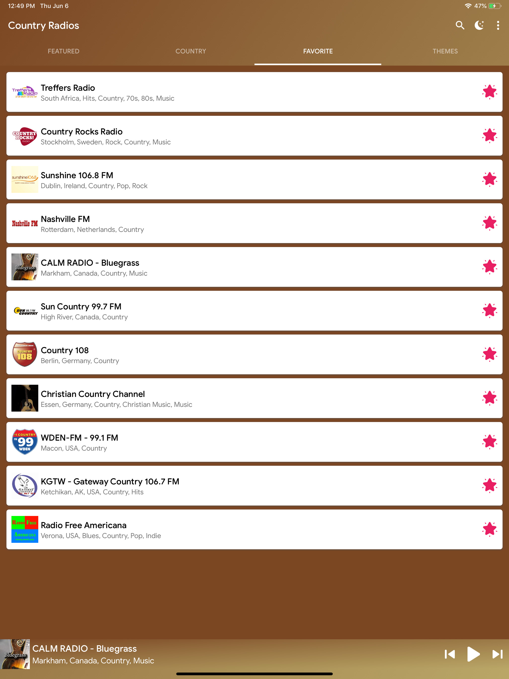 Country Music Radios Online