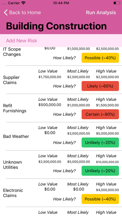 Simulate Risk screenshot 4