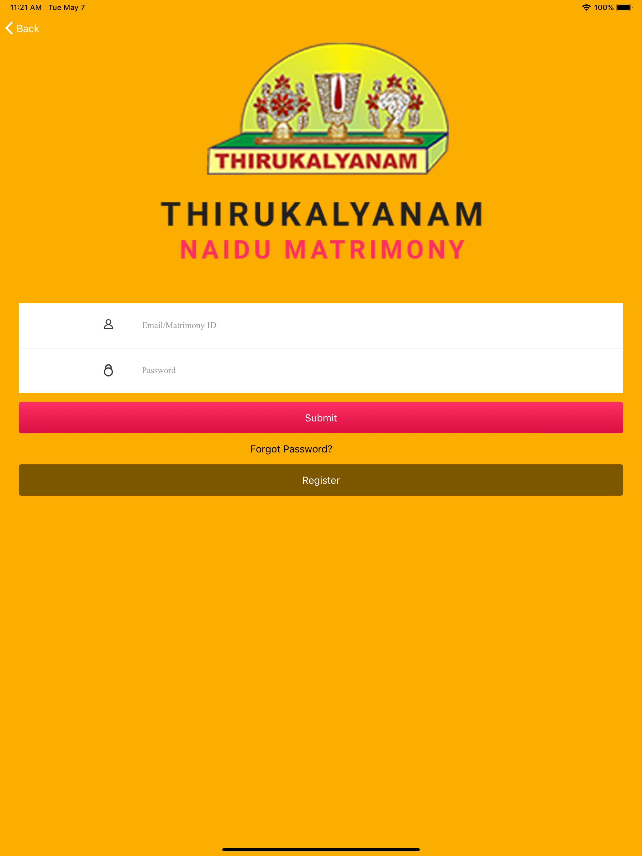 Thirukalyanam Naidu Matrimony