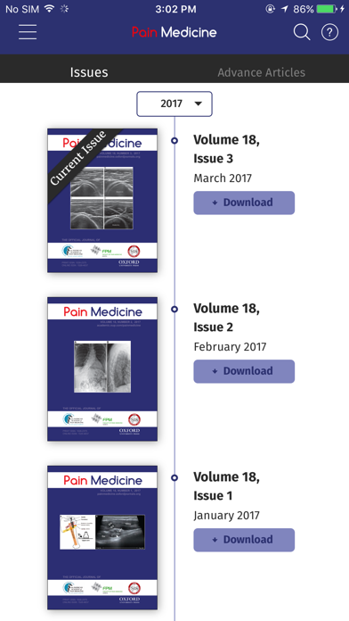 Screenshot #1 pour Pain Medicine (Journal)
